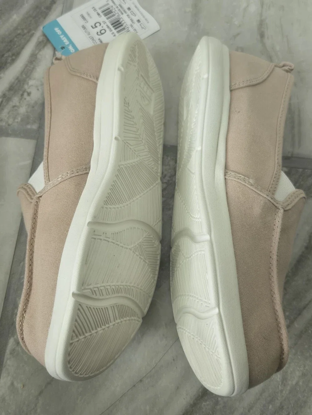 Reef Cushion Coast Autumn Oatmeal Canvas Slip On Comfort Shoes NWT Size 6.5